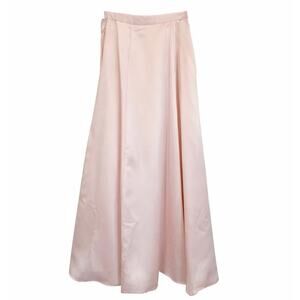 Vintage Hugo Buscati Pink Satiny Maxi Skirt